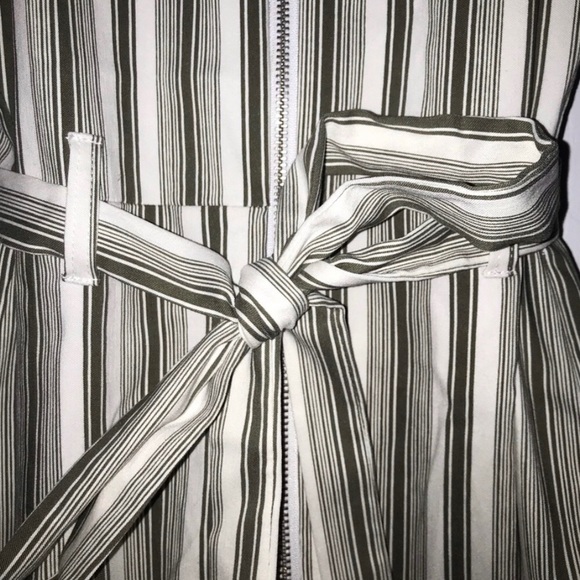 Romeo & Juliet Couture Striped Belted Jumpsuit - Picture 6 of 11